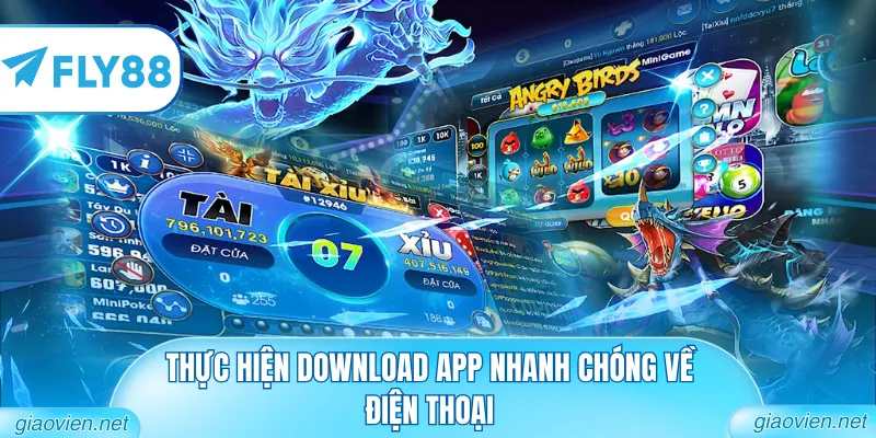 Tải Game Tài Xỉu App Mobile Mượt Mà Không Lo Bị Chặn Web 2 Thực hiện download app nhanh chóng về điện thoại